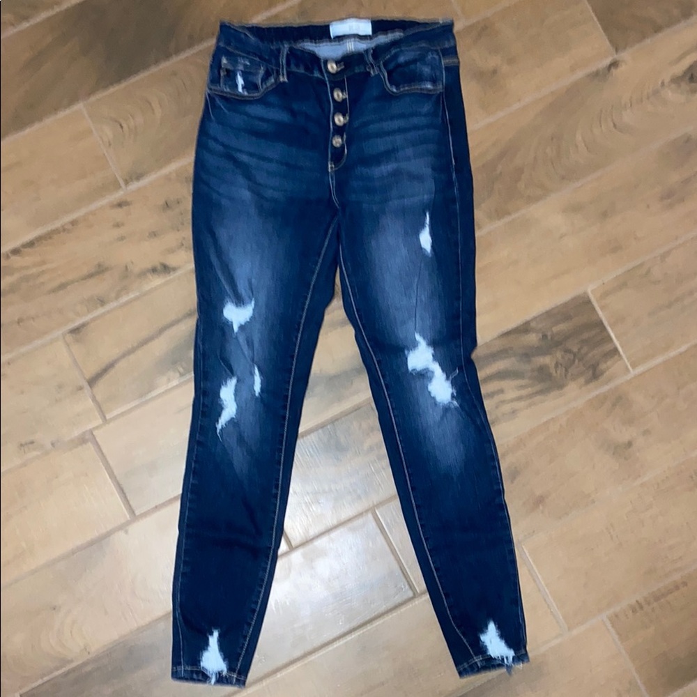 Kancan Distressed Skinny Jeans